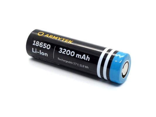 New Armytek 18650 3200mAh 3.7V Li-ion Flat Top Rechargeable Battery Cell