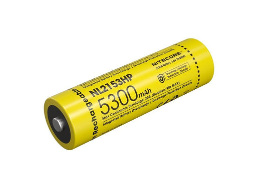New Nitecore NL2153HP 21700 5300mA 20A 3.6V Protected Rechargeable Battery