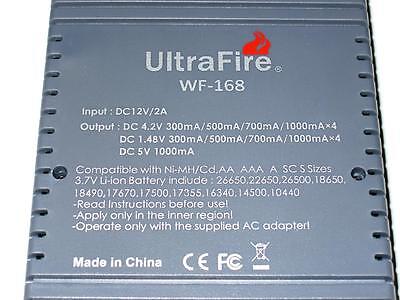 New UltraFire WF-168 Battery Charger