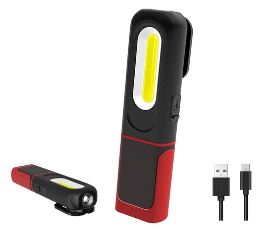 New R-Tech S505 USB Charge 350 Lumens LED Work Light Flashlight Torch
