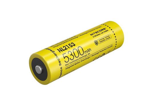 New Nitecore NL2153 21700 5300mA 3.6V Protected Rechargeable Battery