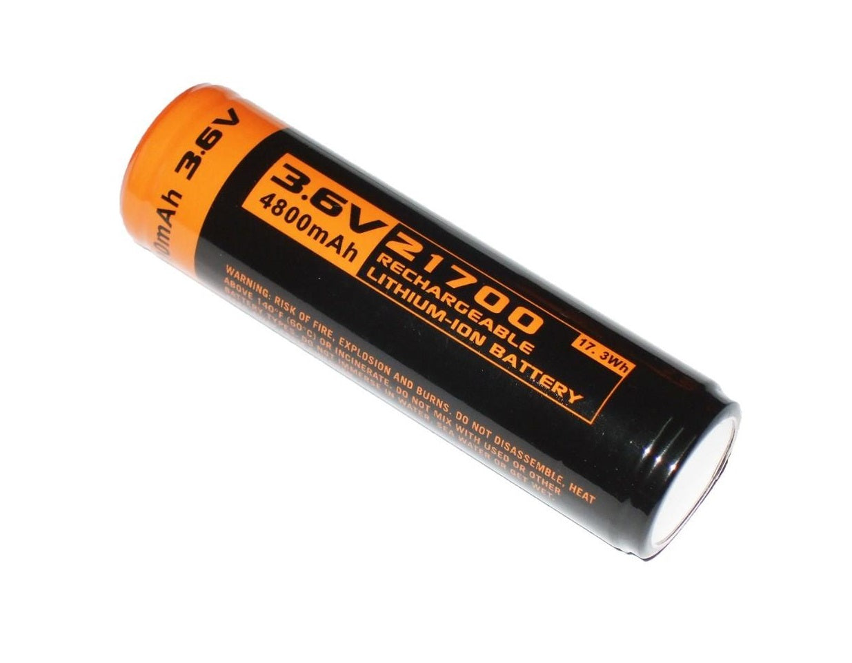 New Manker 21700 4800mAh 3.6V Protected Button Top Rechargeable Battery Cell