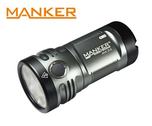 New Manker MK36 12000 Lumens LED Flashlight Torch ( NO battery )