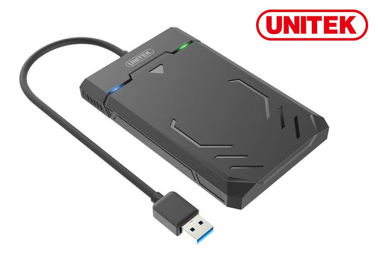 New Unitek Y-3036 2.5" USB 3.1 to SATA SSD HDD External Case Enclosure (Tooless)