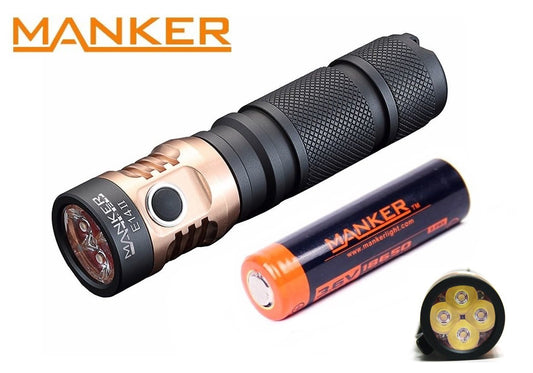 New Manker E14 II (NW) USB Charge 2200 Lumens LED Flashlight Torch