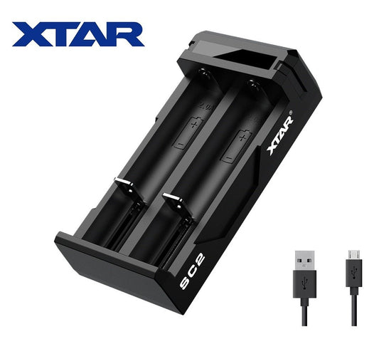 New XTAR SC2 QC 3.0 Fast LED USB Battery Charger
