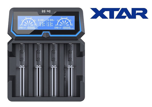 New XTAR X4 (Extended Version) LCD Fast Charging Battery Charger
