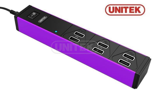 New Unitek Y-P2152B 6 Port USB Charger Wall Adapter
