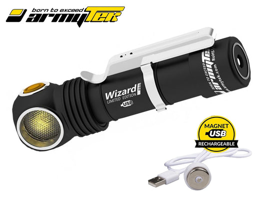 New Armytek Wizard Pro Limited USB Charge 1400lms CRI LED Headlight (NO Battery)