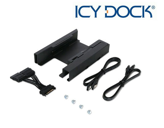 New ICY Dock MB082SP-1 EZ-FIT PRO Dual 2.5" SSD HDD Full Metal Mounting Bracket