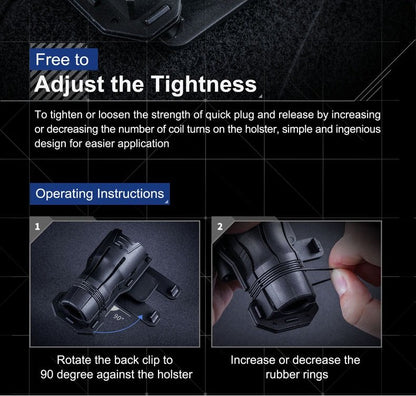 New Nextorch V6 360 Degree Rotation Quick Draw Flashlight Holster