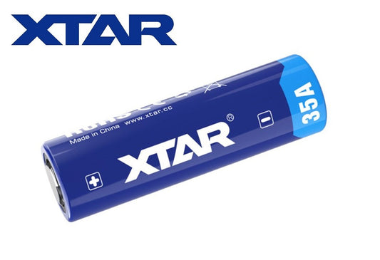 New XTAR 21700 3750mAh (35A) 3.7V High Drain Flat Top Rechargeable Battery Cell