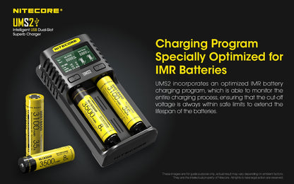 New Nitecore UMS2 USB Battery Charger