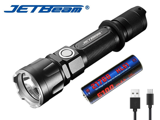 New Jetbeam JET-IIIMR USB Charge 2000 Lumens LED Flashlight Torch