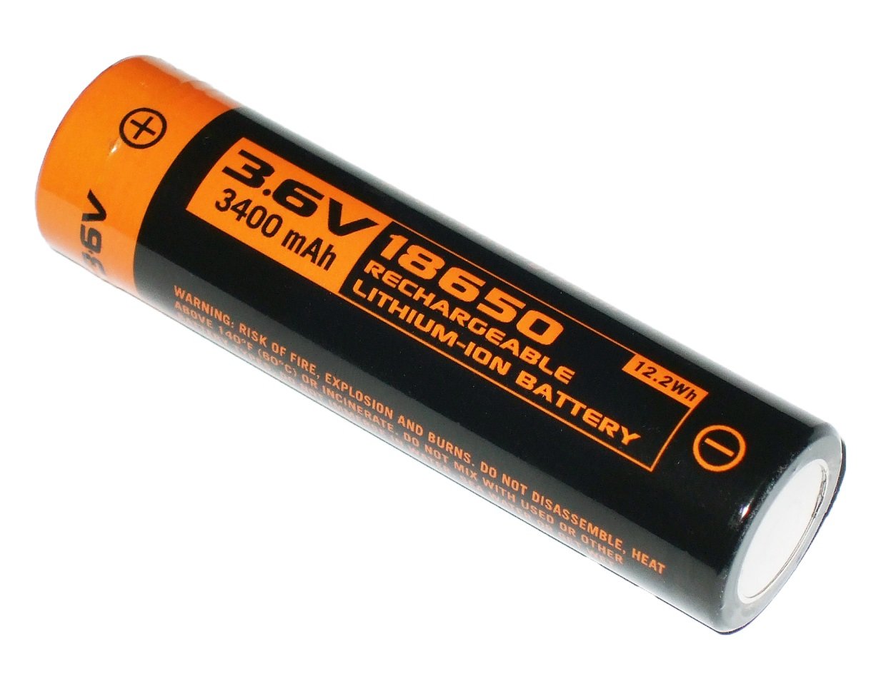 New Manker 18650 3400mAh 3.6V Protected Button Top Rechargeable Battery Cell