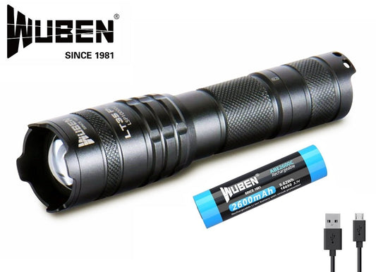 New Wuben LT35 Pro USB Charge 1200 Lumens Zoomable LED Flashlight Torch